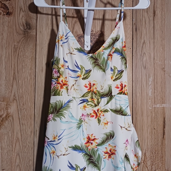 Francescas Maddyx by Mi ami Tropical Floral Hawiian Maxi Dress Size Small - Picture 3 of 14